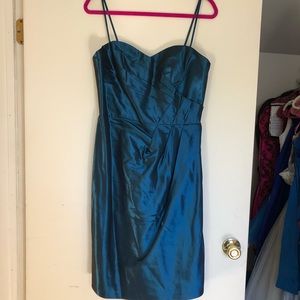 NWT Alfred Angelo knee length blue dress s12